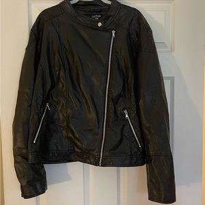 Faux Leather Moto Jacket